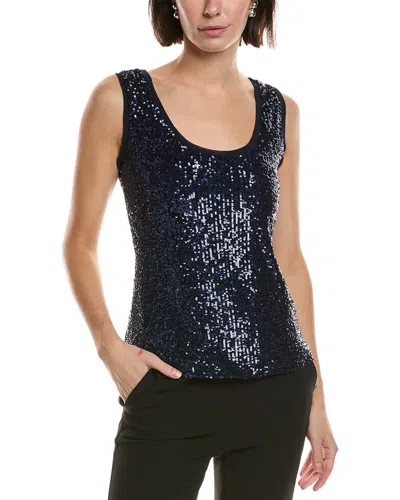Carla Ruiz Sequin Tank In Blue