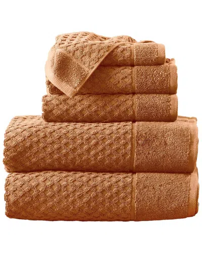 Linery & Co Cotton Diamond Waffle Texture Bath Towels