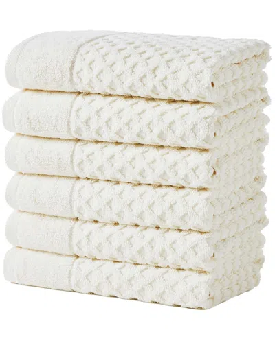 Linery & Co Cotton Diamond Waffle Texture Bath Towels