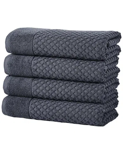 Linery & Co Cotton Diamond Waffle Texture Bath Towels