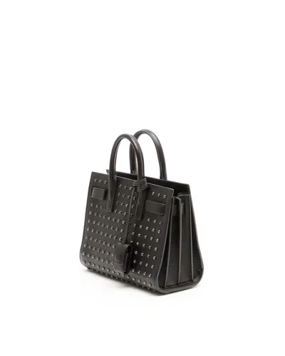 Saint Laurent Studded Sac De Jour Nano Bag In Black