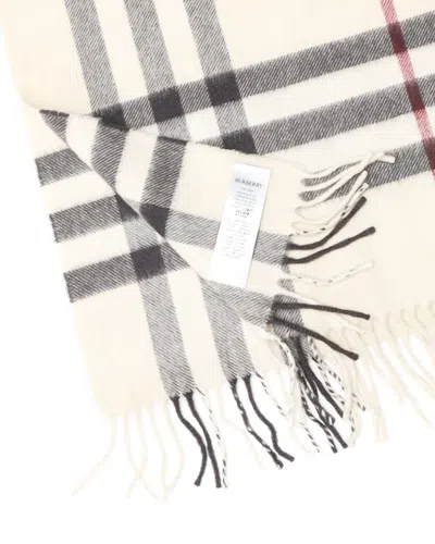 Burberry Nova Check Cashmere Scarf In Brown