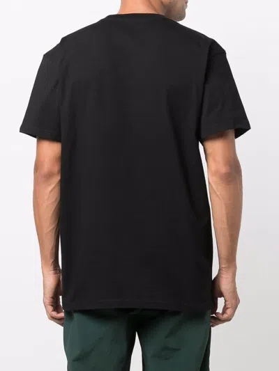 Carhartt Wip Black Cotton S/s Chase T-shirt In Black