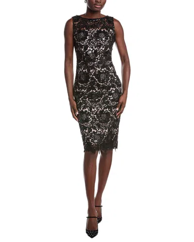 Anne Klein Lace Midi Dress In Black
