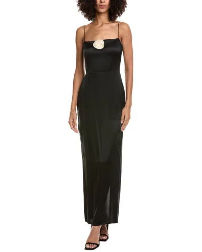 Jl Luxe Silk Maxi Dress In Animal Print