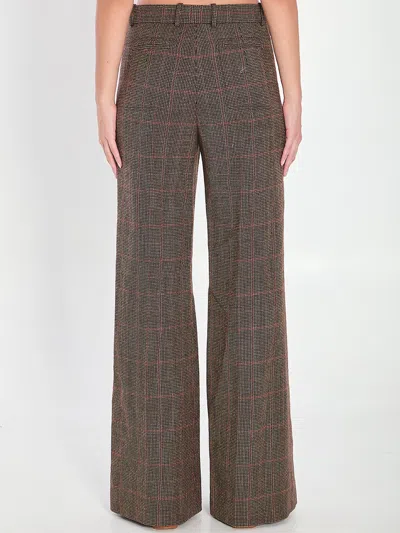 Chloé Flared Trousers In Brown
