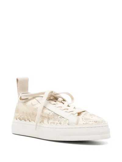 Chloé Lauren Sneakers In Neutral