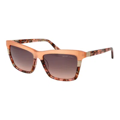 Marciano By Guess Orange Acetate Sunglasses In Brown