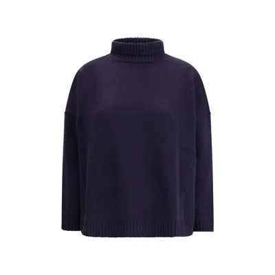 Max Mara Blue Fleece Wool Top