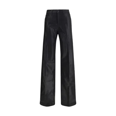 L'agence Black Cotton High-waisted Jean In Black