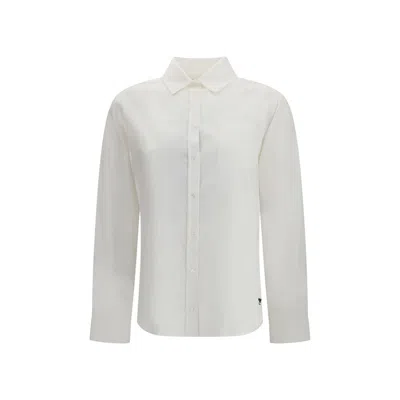 Max Mara White Cotton Dress Shirt