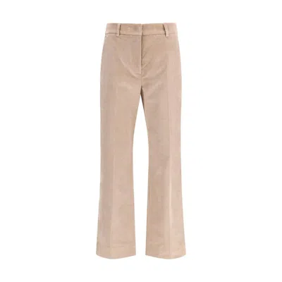 Max Mara Beige Cotton Casual Pants