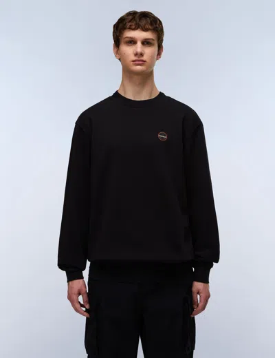 Napapijri Women's Badge French Terry Sweatshirt In Black
