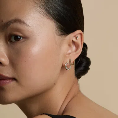 Astrid &amp; Miyu Titanium Black Double Marquise Piercing Stud