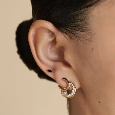 Astrid &amp; Miyu Titanium Black Marquise Piercing Stud