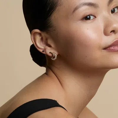 Astrid &amp; Miyu Titanium Black Marquise Piercing Stud