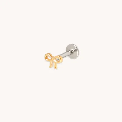 Astrid &amp; Miyu Titanium Bow Piercing Stud
