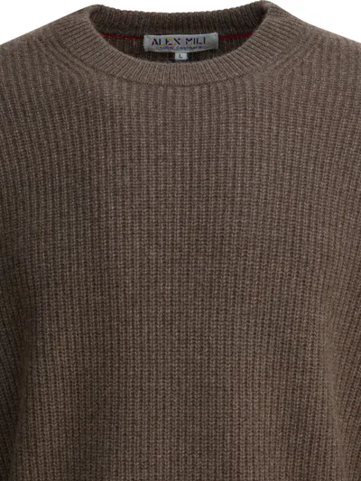 Alex Mill Jordan Sweater In Marled Cashmere Heather Walnut In Brown