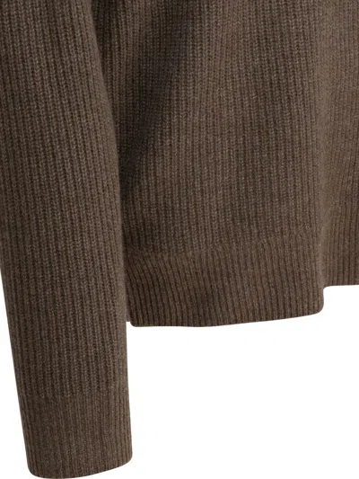 Alex Mill Jordan Sweater In Marled Cashmere Heather Walnut In Brown
