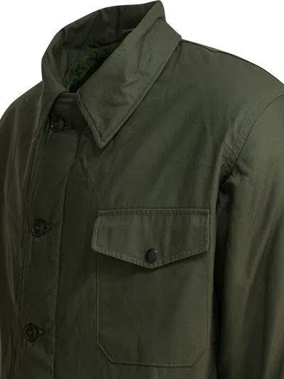 Buzz Rickson's "deck A-2" Parka In Green