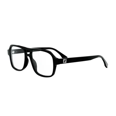 Fendi Ff Squared Eyeglasses In Black