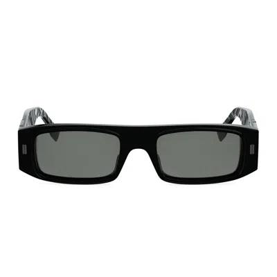 Fendi Fe40181i Ff Squared 01a Nero Sunglasses In Black