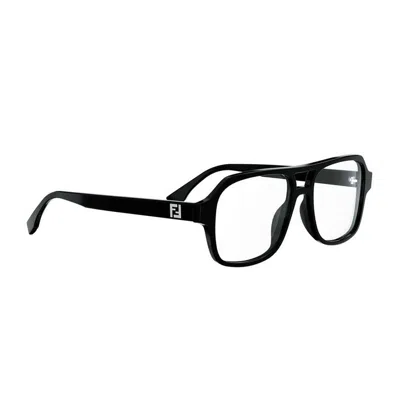 Fendi Ff Squared Eyeglasses In Black