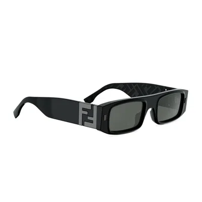 Fendi Fe40181i Ff Squared 01a Nero Sunglasses In Black