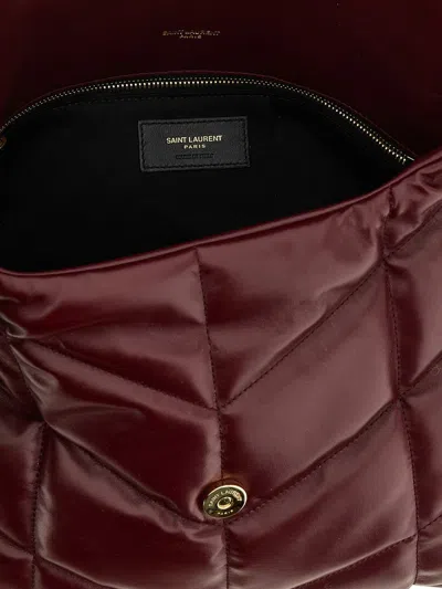 Saint Laurent 'puffer' Shoulder Bag In Brown