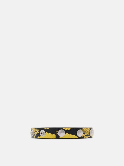 Attico Yellow And Black Belt In Multi