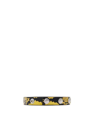 Attico Yellow And Black Belt In Multi