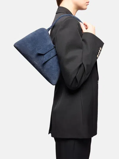 Attico Shoulder Bag ''sunrise'' Sapphire Blue In Blue