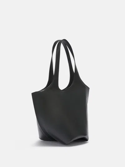 Attico Shoulder Bag ''la Scoop'' Black In Black
