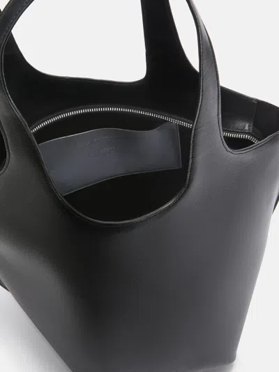 Attico Shoulder Bag ''la Scoop'' Black In Black