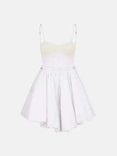Attico The  Dresses Gend - White Mini Dress White Main Material: 97% Cotton 3% Elastane, Second Mater In White