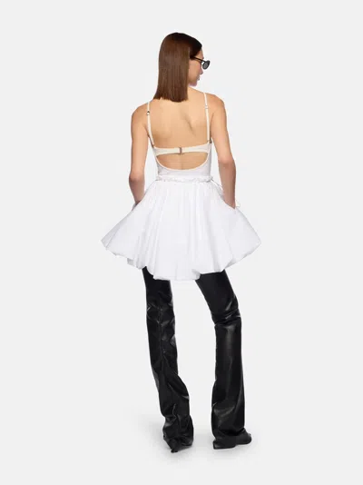 Attico The  Dresses Gend - White Mini Dress White Main Material: 97% Cotton 3% Elastane, Second Mater In White