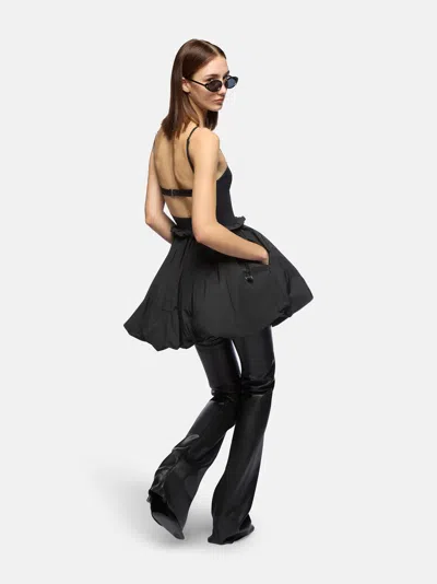 Attico The  Dresses Gend - Black Mini Dress Black Main Material: 53% Polyamide 47% Cotton, Second Mat In Black