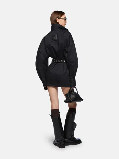 Attico The  Dresses Gend - Black Mini Dress Black Main Material: 57% Cotton 37% Modal 4% Elastomultie In Black