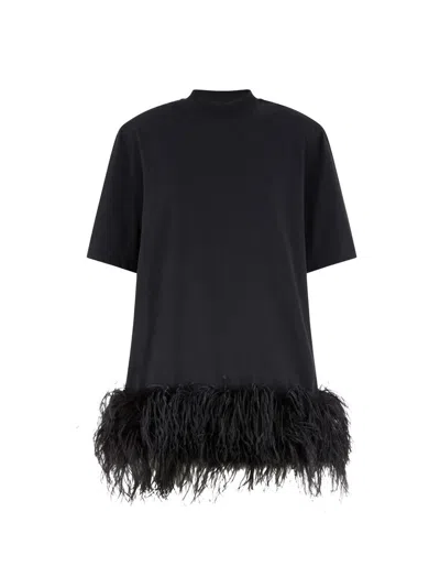 Attico The  Dresses Gend - Black Mini Dress Black Main Material: 100% Cotton, Second Material: 100% C In Black