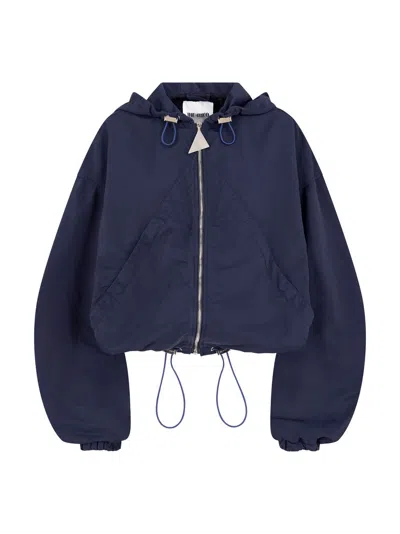 Attico Bomber Navy Blue In Blue