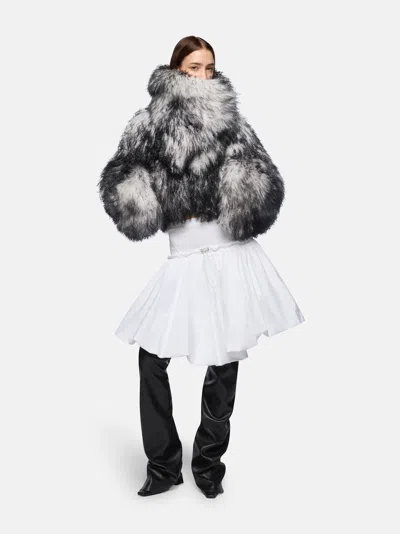 Attico Bomber White E Black In Multi