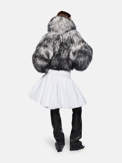 Attico Bomber White E Black In Multi