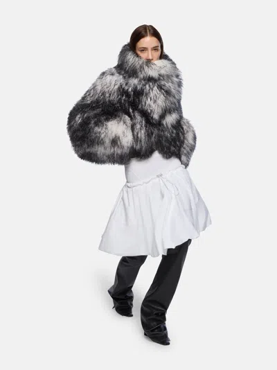 Attico Bomber White E Black In Multi