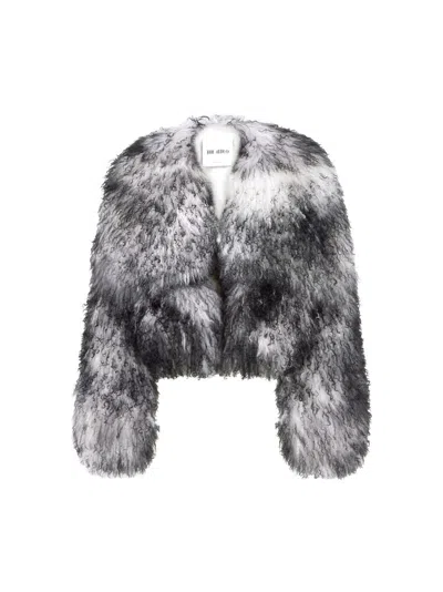 Attico Bomber White E Black In Multi