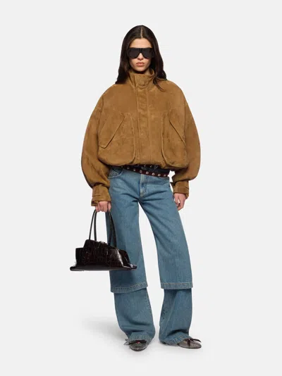 Attico Bomber Sand In Brown