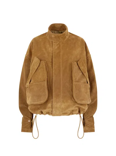 Attico Bomber Sand In Brown