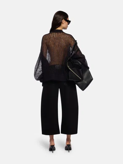 Attico Cardigan Black In Black