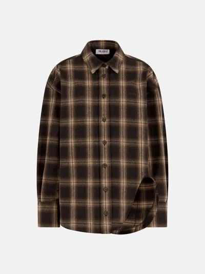 Attico ''diana'' Brown Shades Shirt In Brown