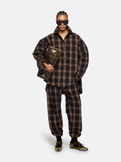 Attico ''diana'' Brown Shades Shirt In Brown