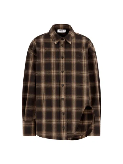 Attico ''diana'' Brown Shades Shirt In Brown